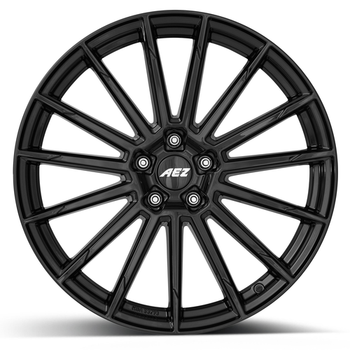 AEZ Atlanta aluminiumfälg blank svart, rakt framifrån