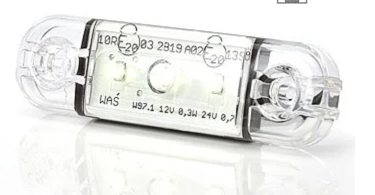 Strands Positionsljus Vit slim 3 LED