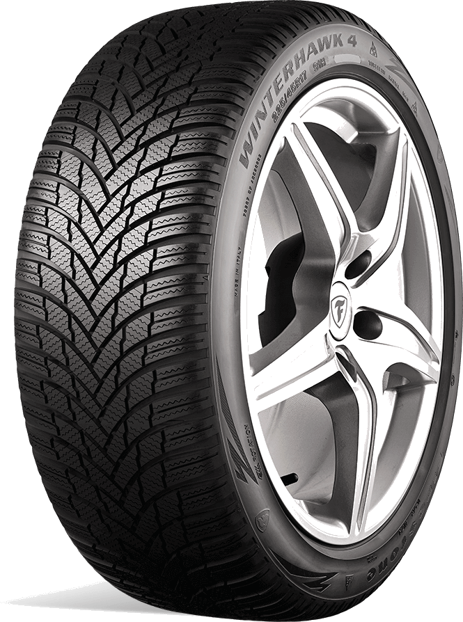 Firestone Winterhawk 4 friktionsdäck, snett framifrån
