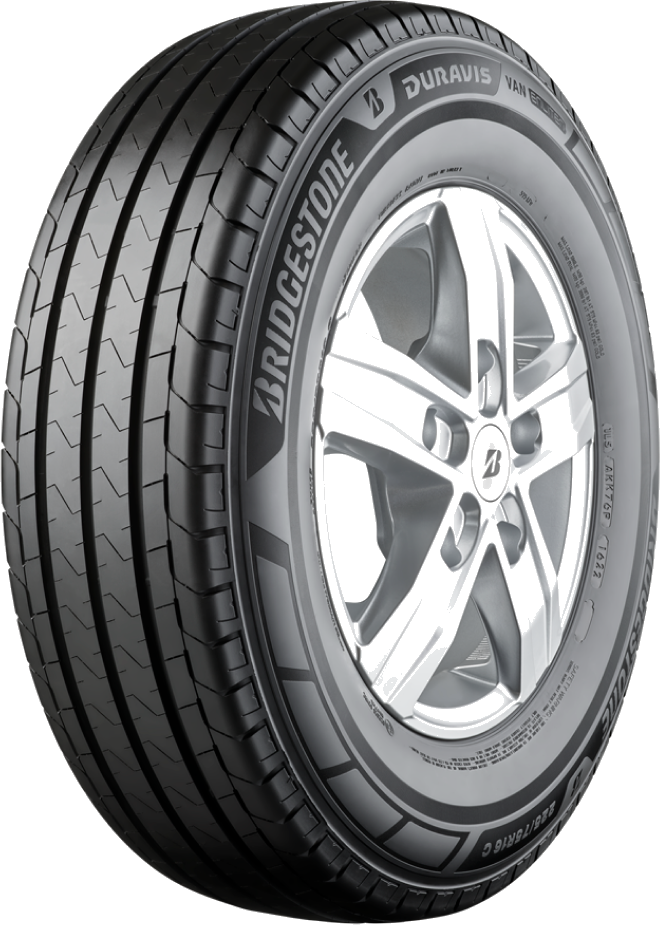Bridgestone Duravis Van sommardäck för transportbil, snett framifrån