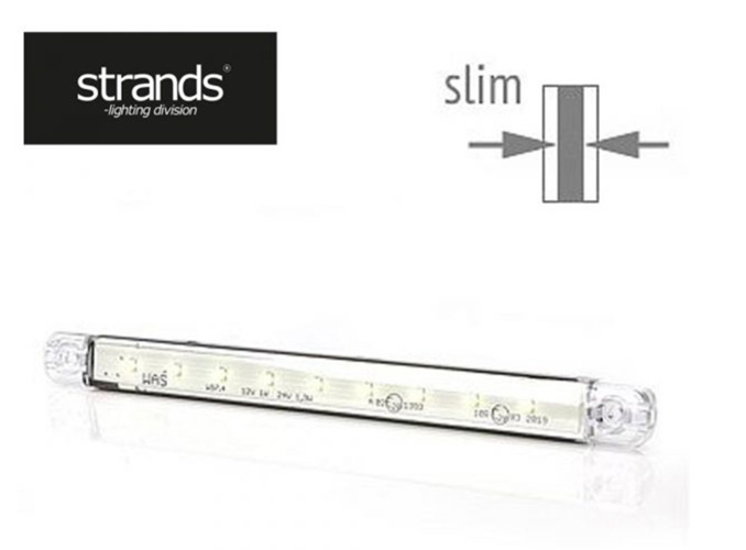 Strands Positionsljus Vit slim 9 LED