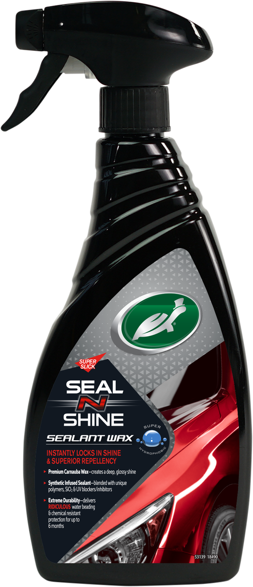 Turtle Wax Seal & Shine Carnauba Spray Wax 500 ml, produktbild framifrån