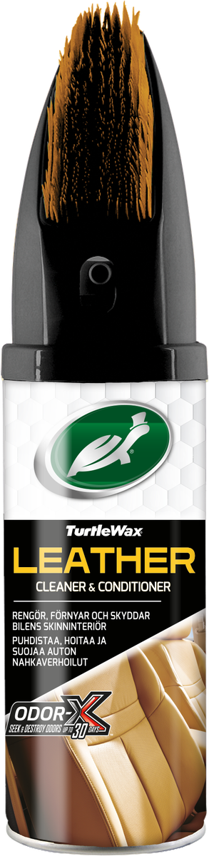 Turtle Wax Power Out Leather Cleaner 400 ml, produktbild framifrån