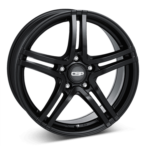 CSP Wheels 10 aluminiumfälg matt svart, rakt framifrån