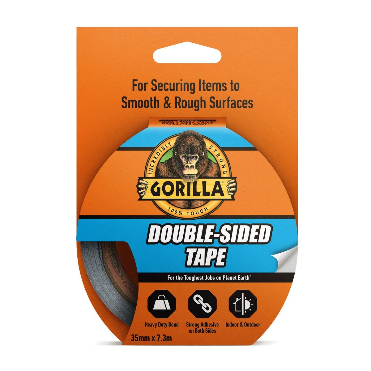 Gorilla dubbelsidig tejp 7 m, produktbild