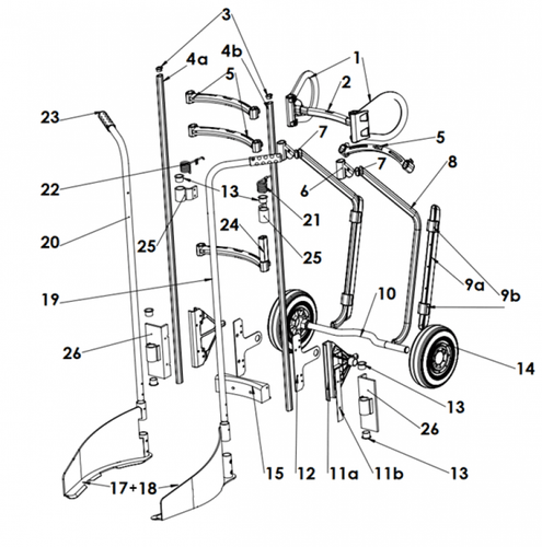 Del nr4a Rörprofil Höger 1600 mm E101175203R