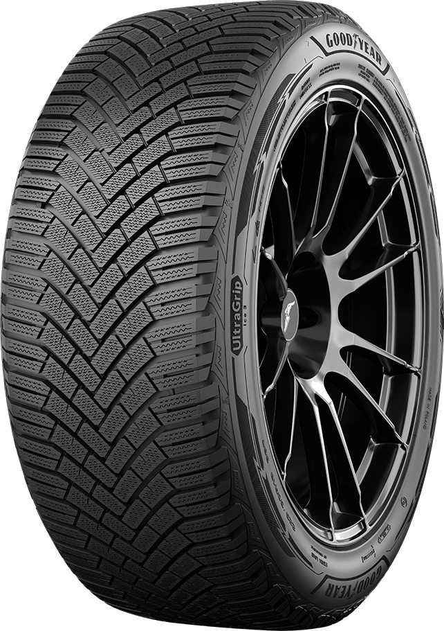 Goodyear UltraGrip Ice 3 friktionsdäck, snett framifrån