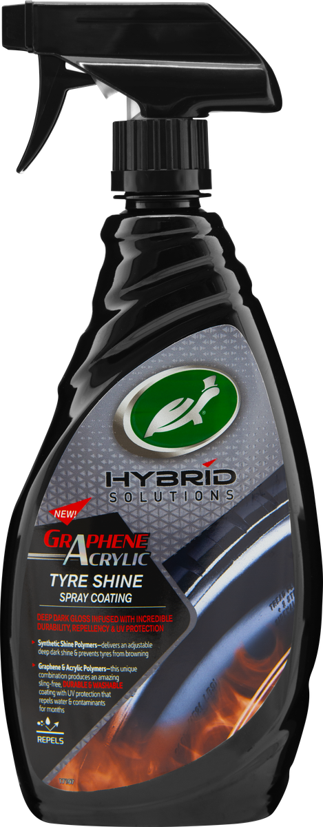 Turtle Wax HS Graphene Acrylic Tyre Shine 680 ml, produktbild framifrån