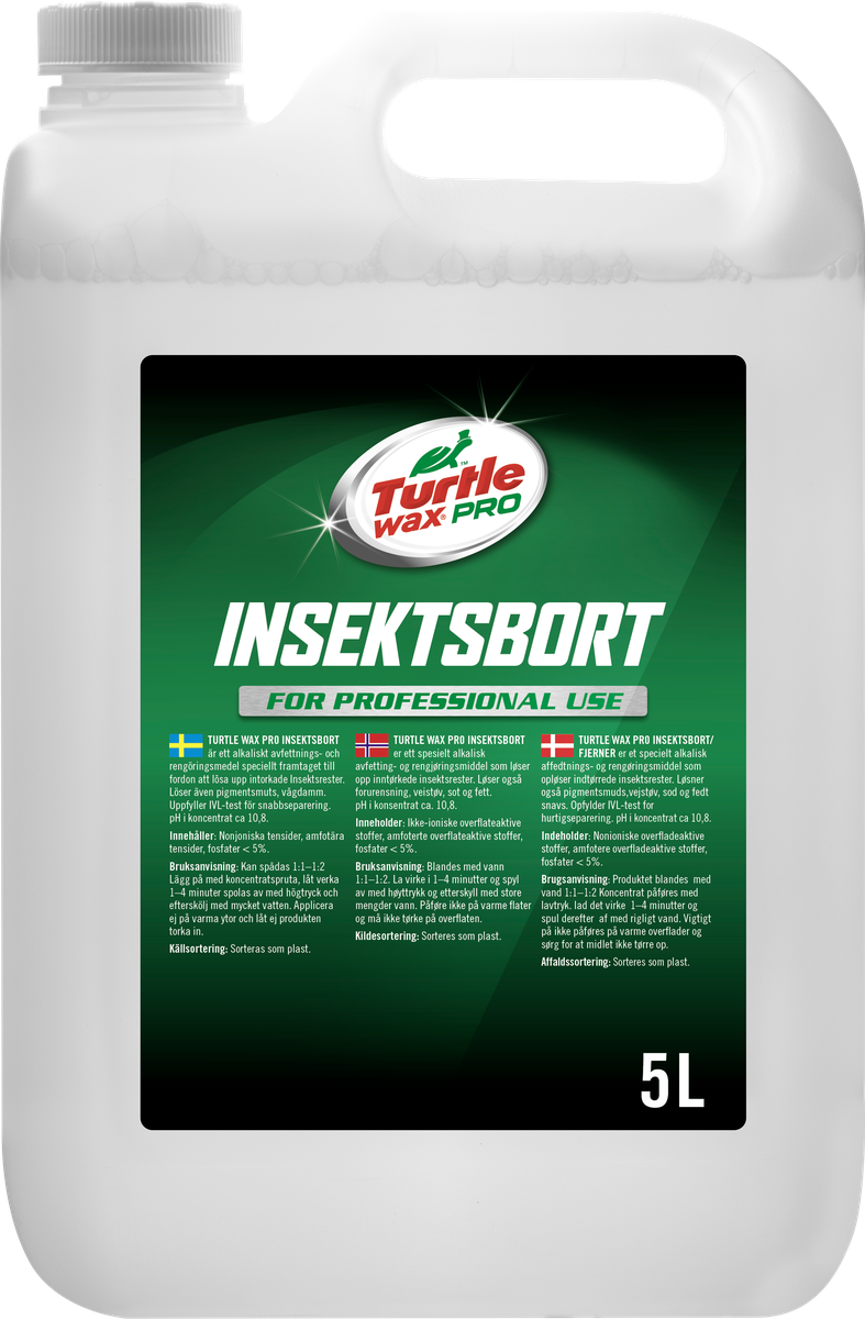 Turtle Wax Pro Insektsbort 5 L, produktbild framifrån
