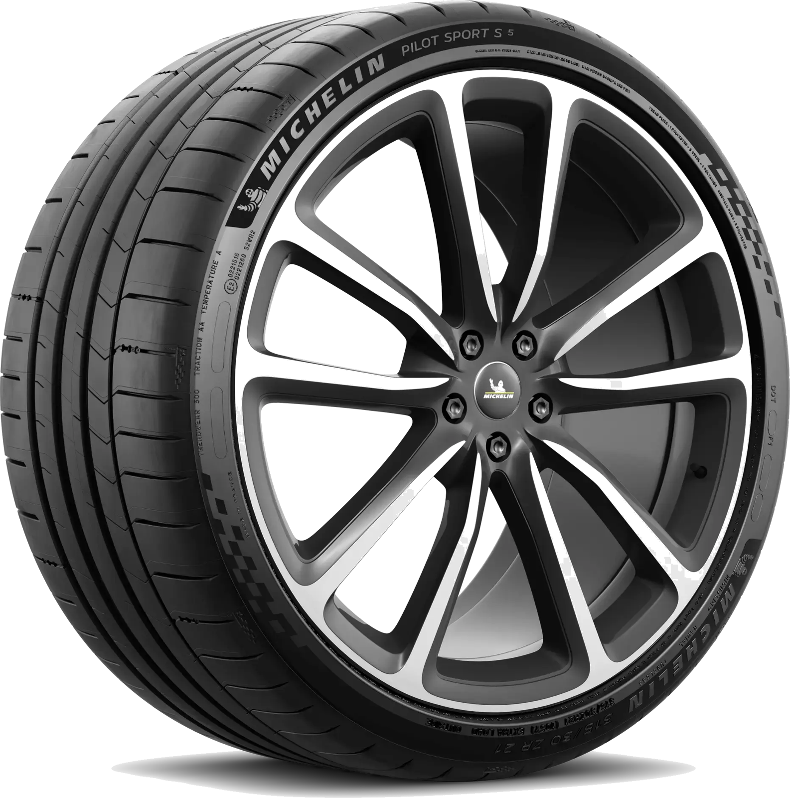 Michelin Pilot Sport S 5 sommardäck, snett framifrån