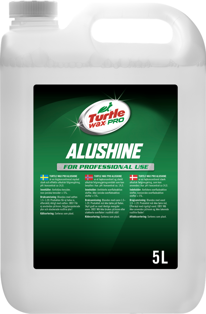 Turtle Wax Pro Alushine 5 L, produktbild framifrån