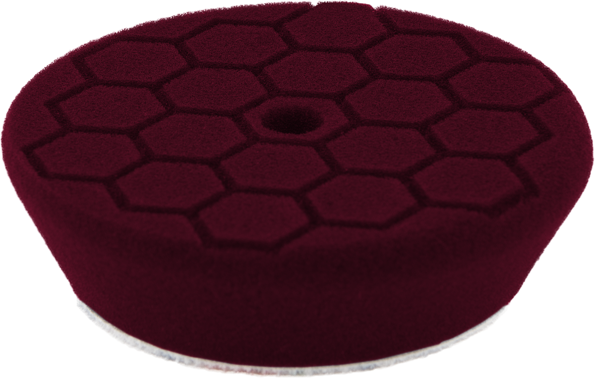 Turtle Wax Polérrondell Vinröd 95/75x25 mm HEX/CONE, produktbild framifrån