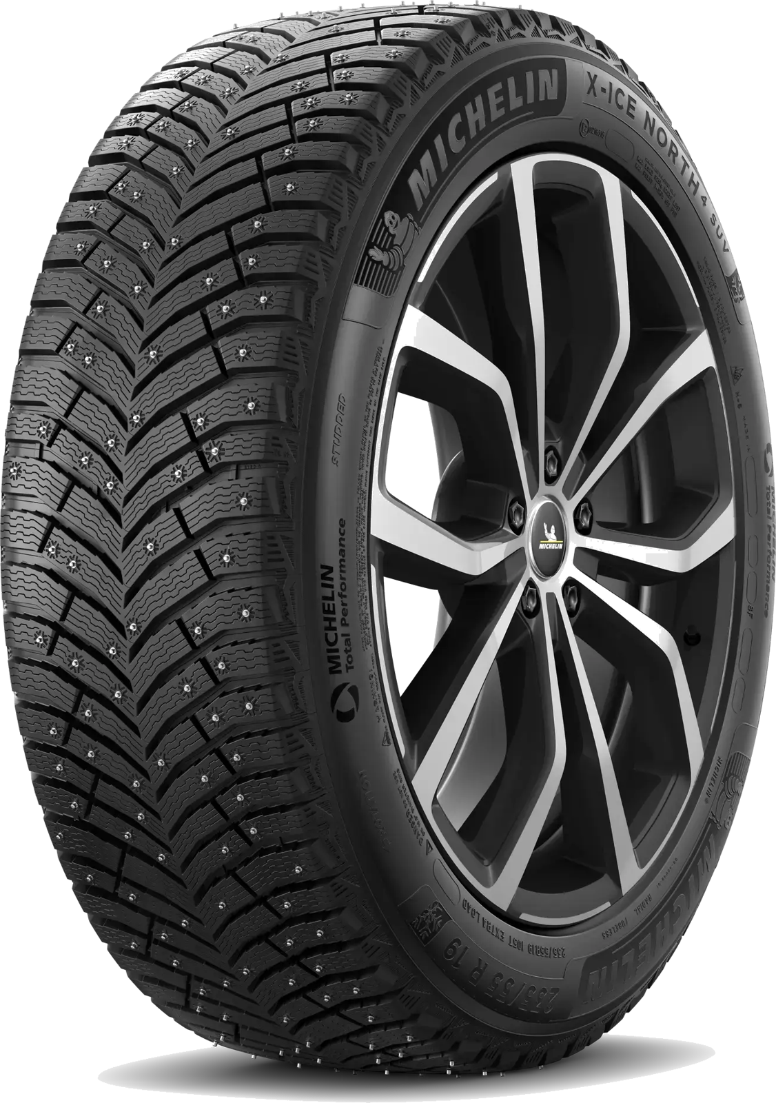 Michelin X-Ice North 4 SUV dubbdäck, snett framifrån