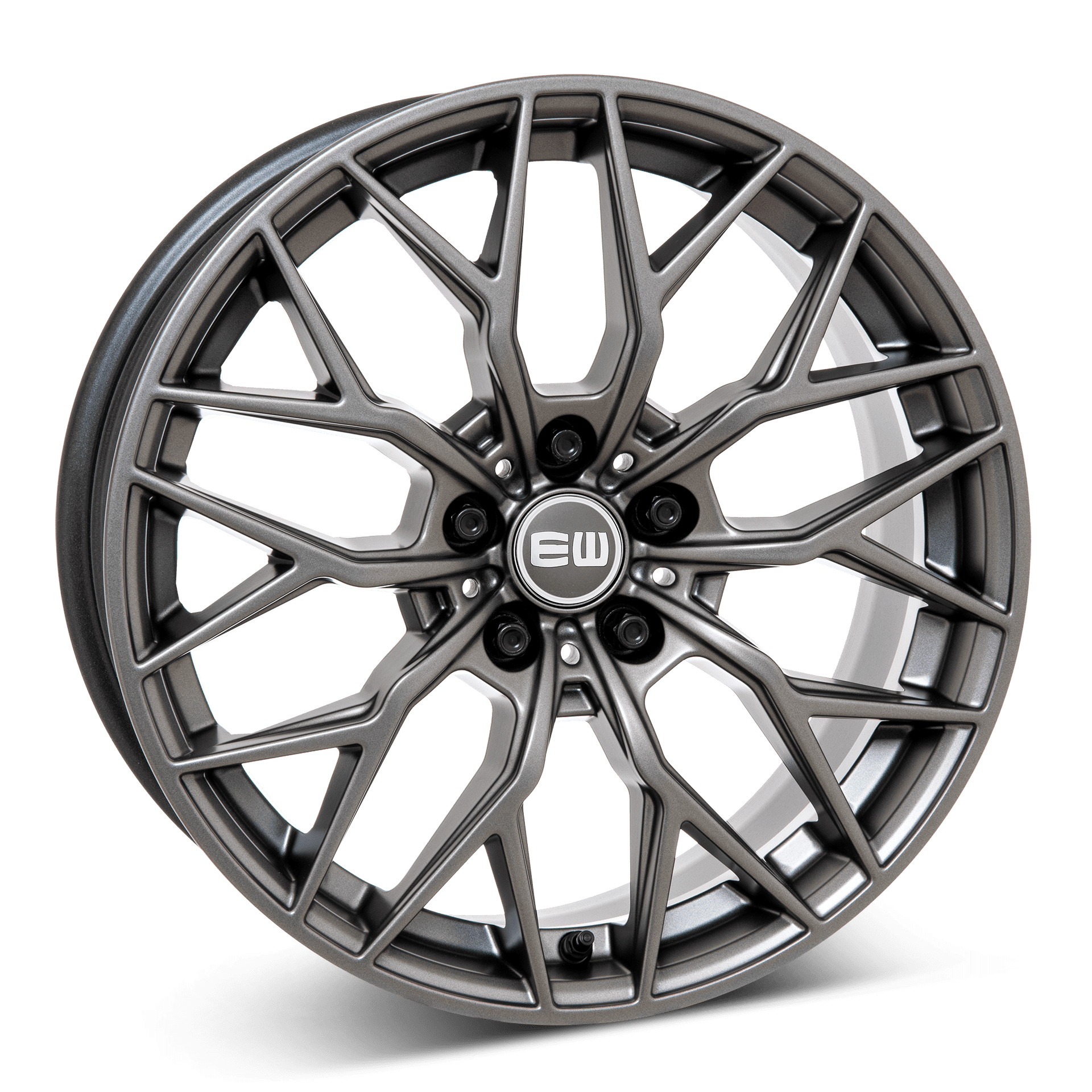 EW Viper-X aluminiumfälg matt gunmetal, rakt framifrån
