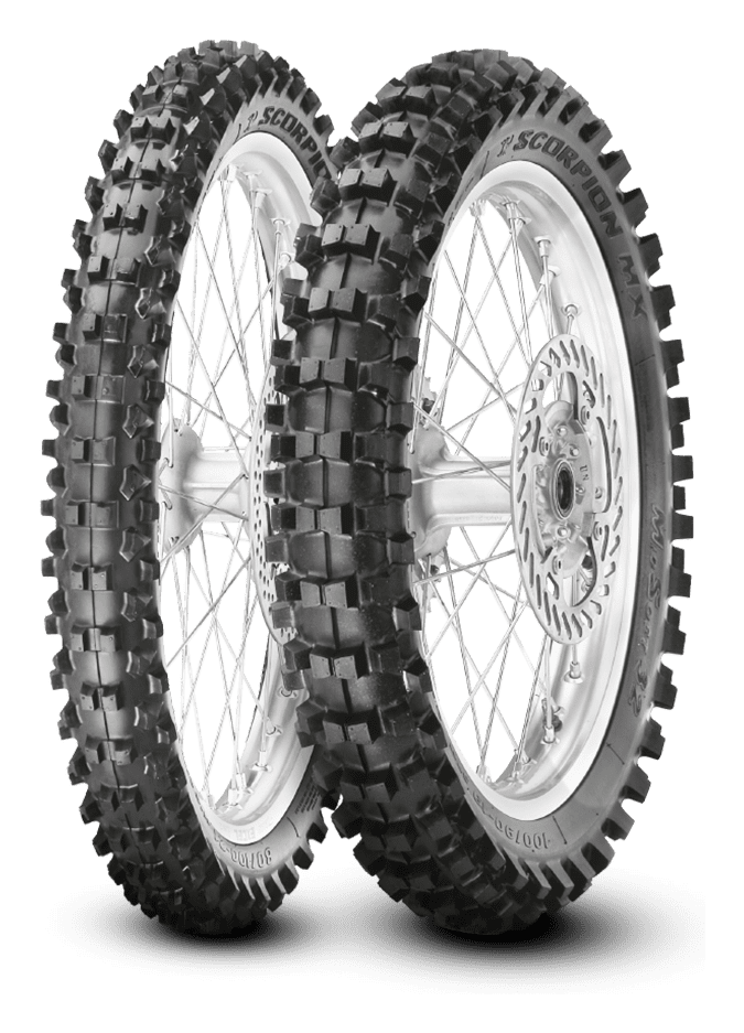 Pirelli Scorpion MX32 Mid Soft motocrossdäck, fram- och bakdäck