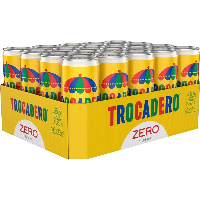 Trocadero Zero 33cl burk 20-pack, inkl pant