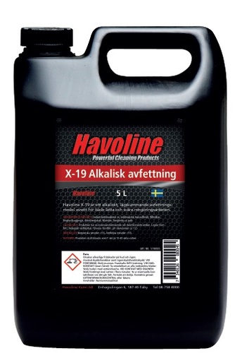 HAVOLINE X-19 Alkalisk Avfettning Lågskum 5L