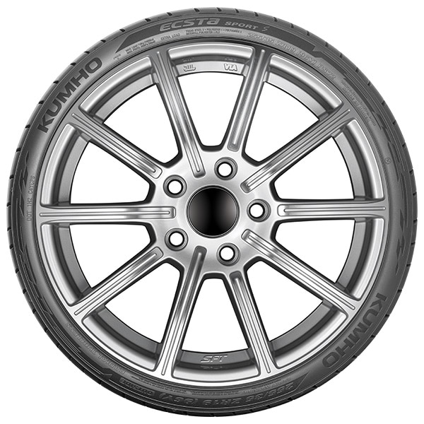 Kumho Ecsta Sport S (PS72) sommardäck för sportbil och prestandabil, sedd från sidan