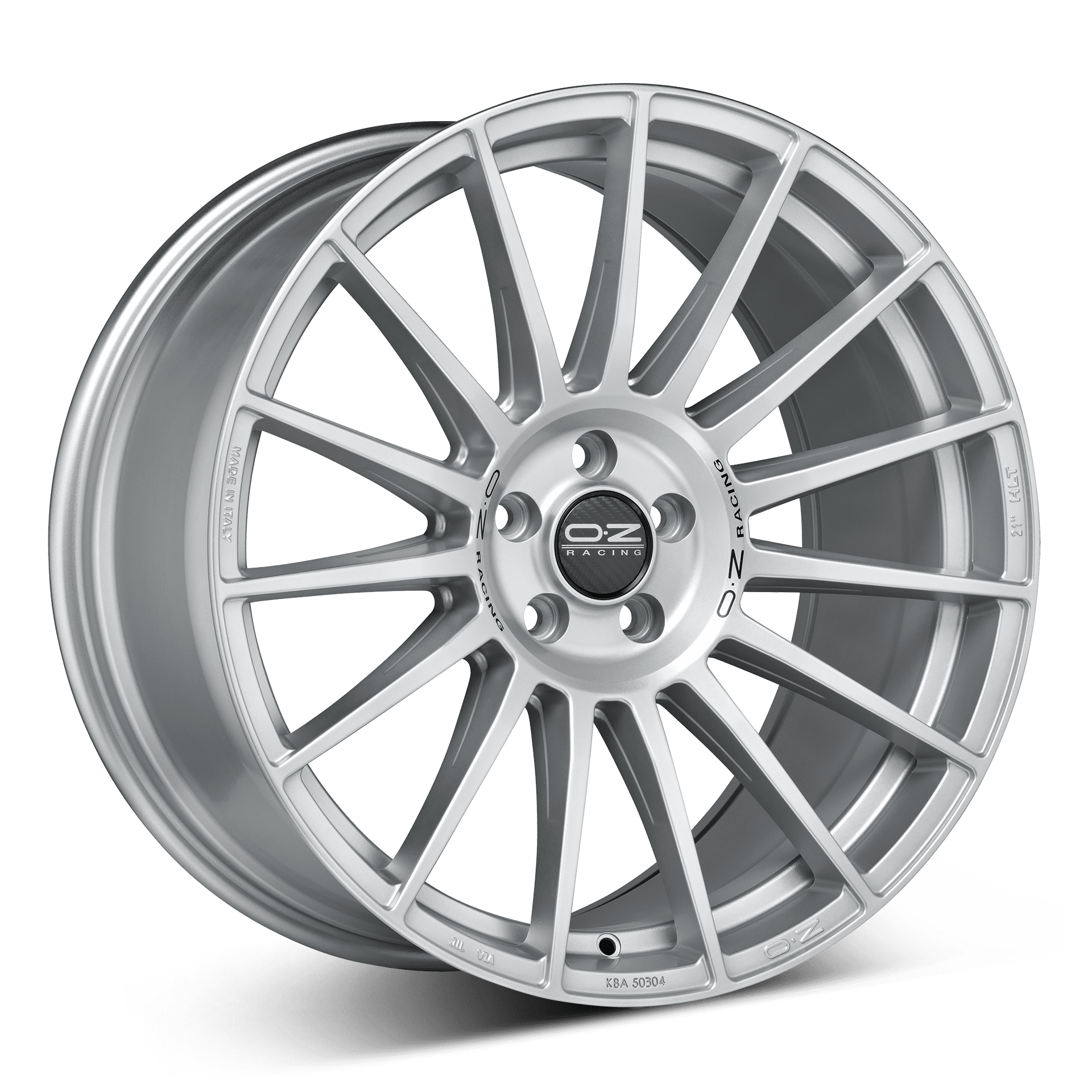 OZ Superturismo Dakar aluminiumfälg matt silver, rakt framifrån
