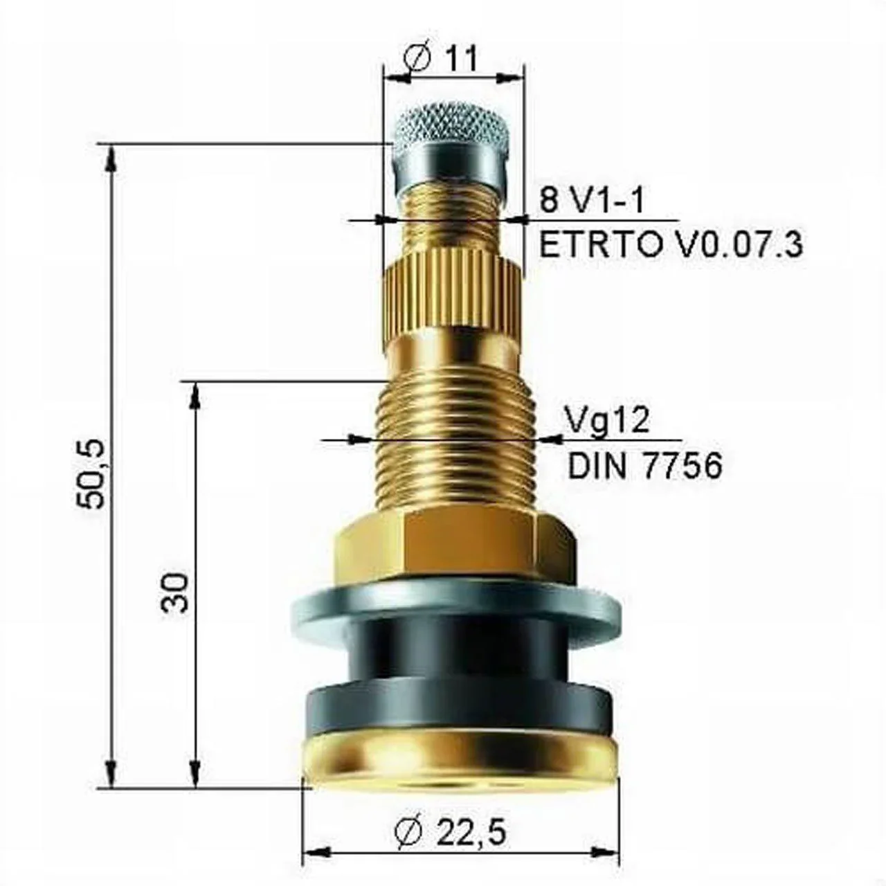 TR-VENTIL 618A 47 MM