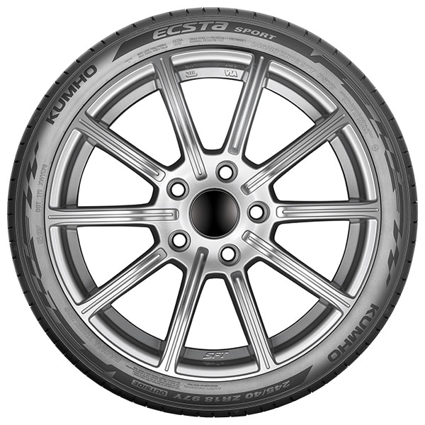 Kumho Ecsta Sport (PS72) sommardäck för personbil och prestandabil, sedd från sidan