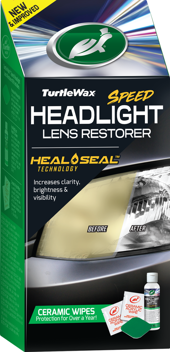 Turtle Wax Speed Headlight Restorer Kit, produktbild framifrån