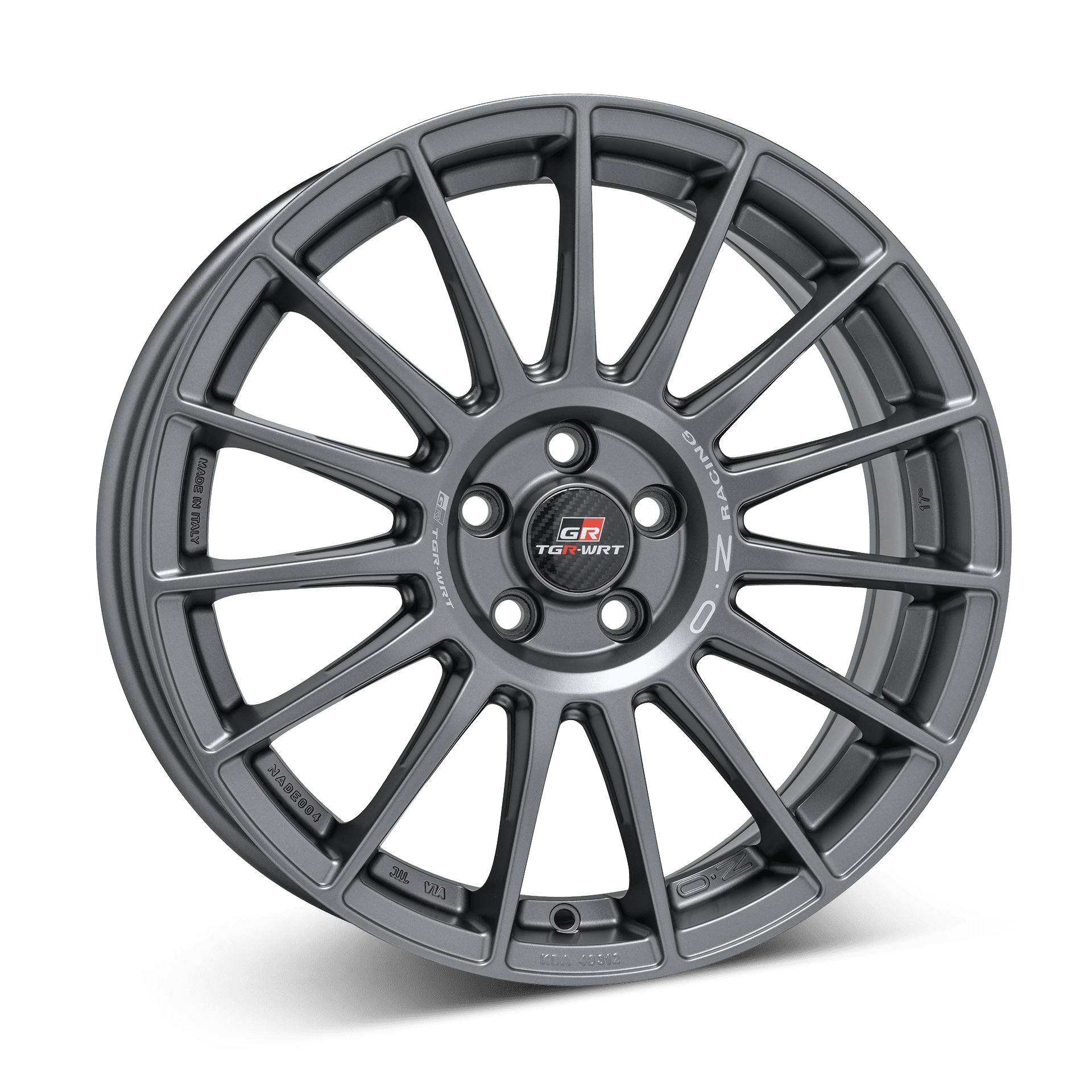 OZ Superturismo TGR-WRT aluminiumfälg matt grafit, rakt framifrån