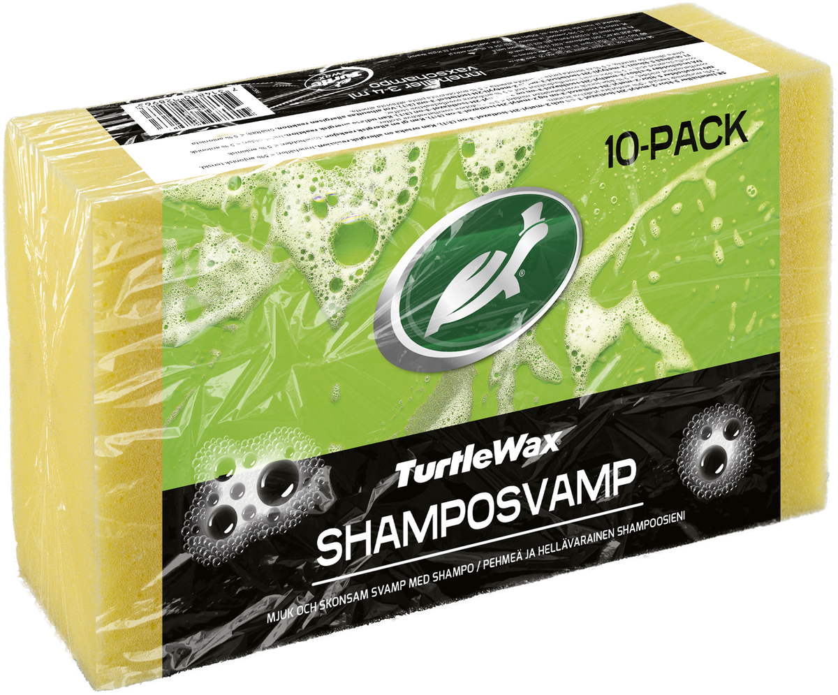 Turtle Wax Schamposvamp 10-pack, produktbild framifrån