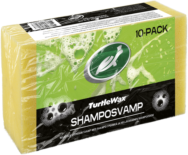 Turtle Wax Schamposvamp 10-pack, produktbild framifrån