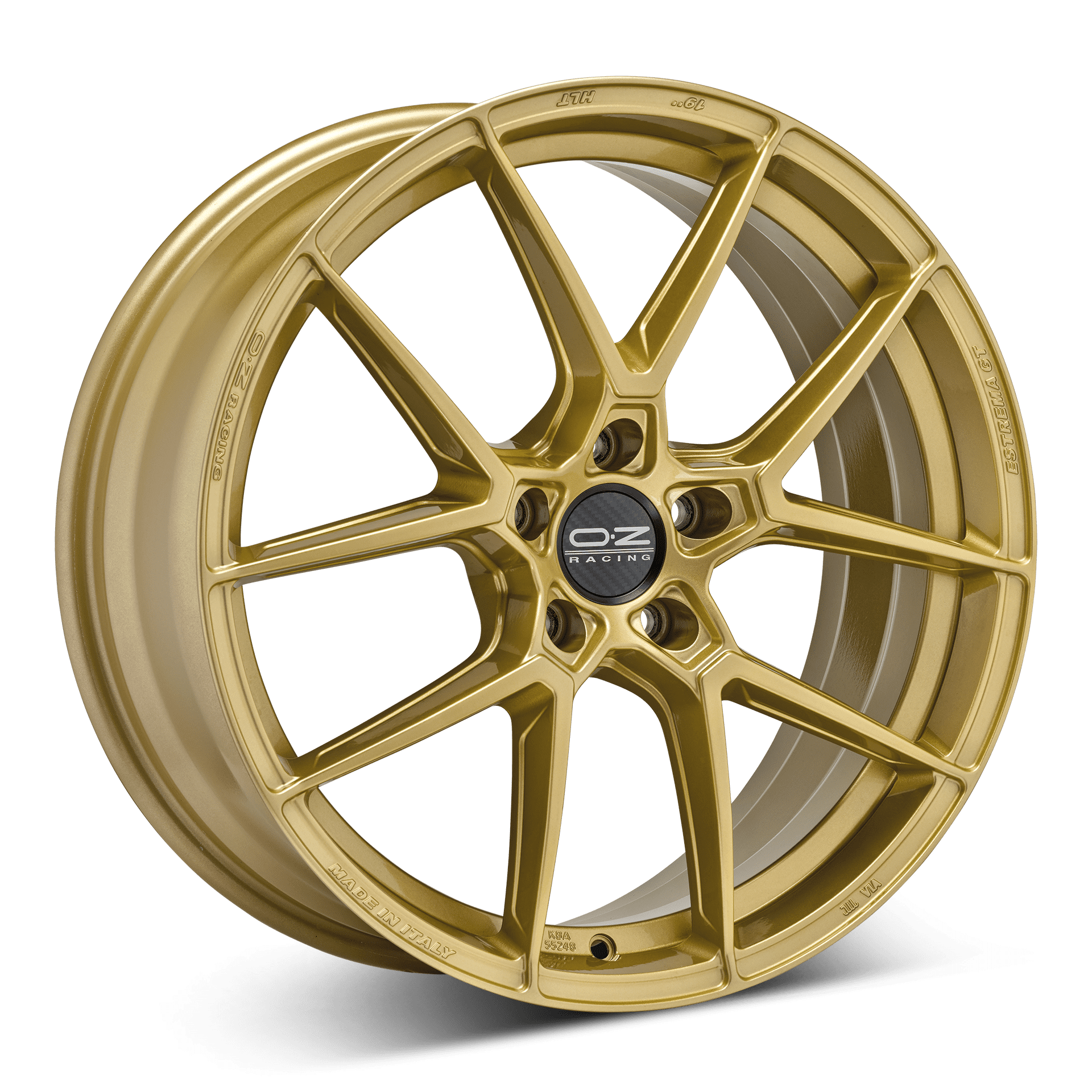 OZ Estrema GT HLT aluminiumfälg rose gold, rakt framifrån