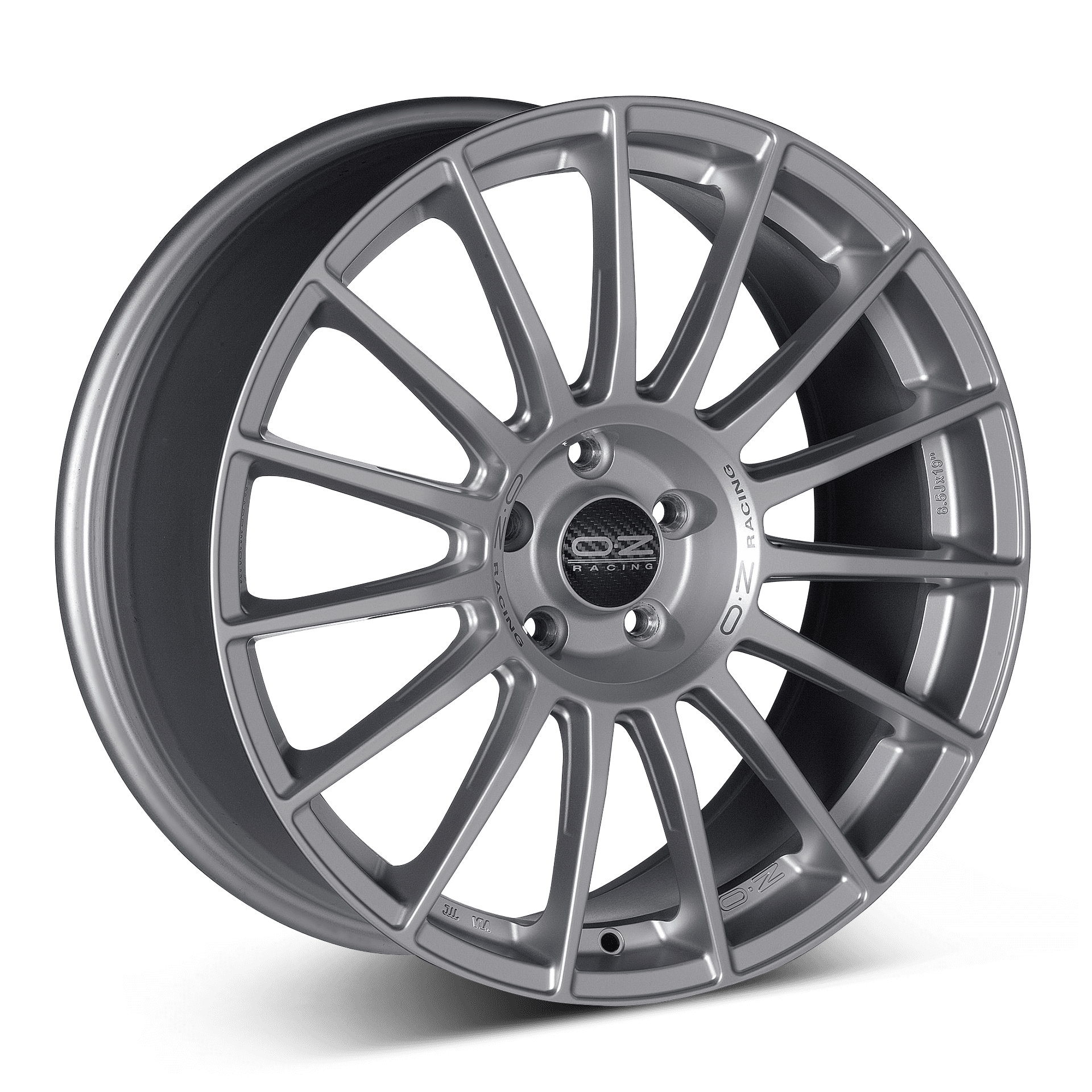 OZ St LeMans aluminiumfälg silver, rakt framifrån