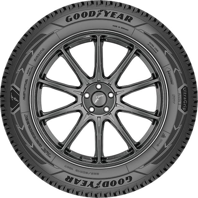 Goodyear UltraGrip Arctic 2 SUV dubbdäck, sedd från sidan