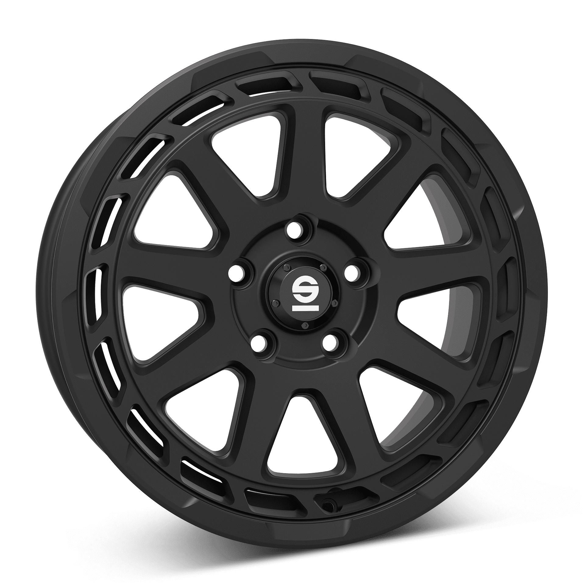 Sparco Wheels Gravel aluminiumfälg matt svart, rakt framifrån