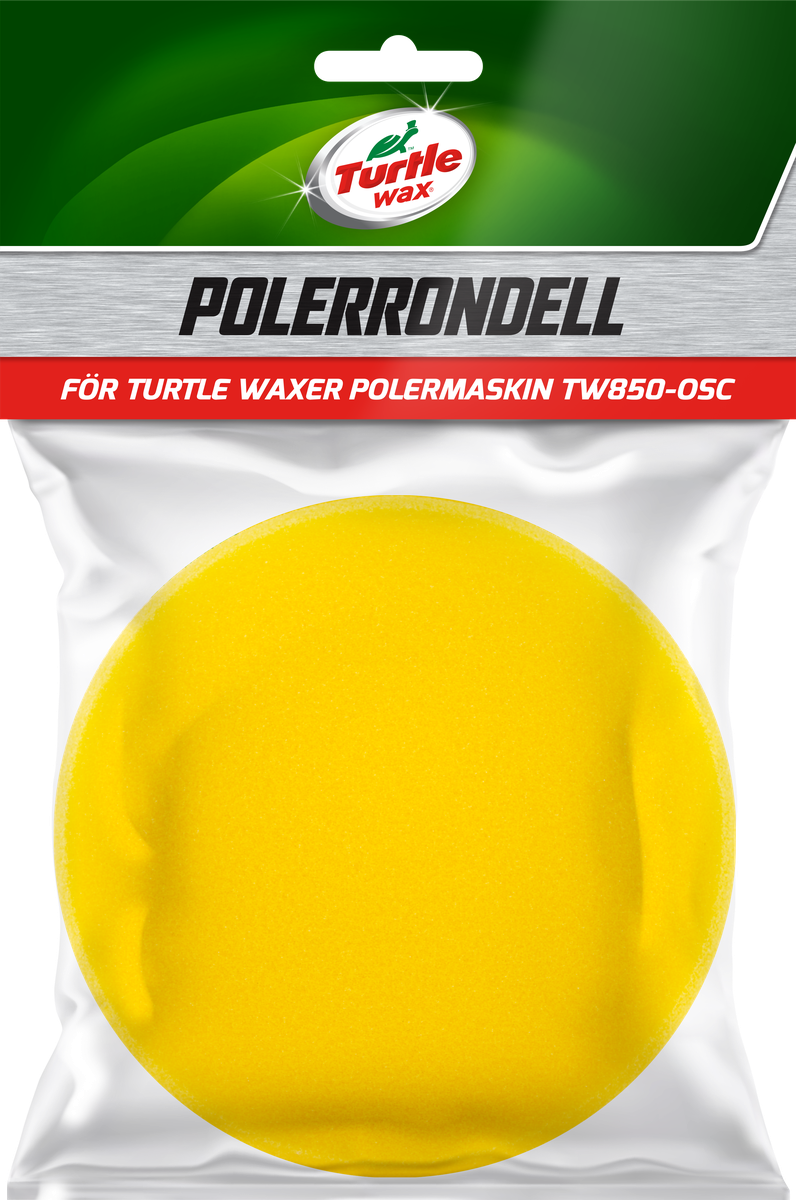 Turtle Wax Polérrondell Gul 25x130 mm, produktbild framifrån
