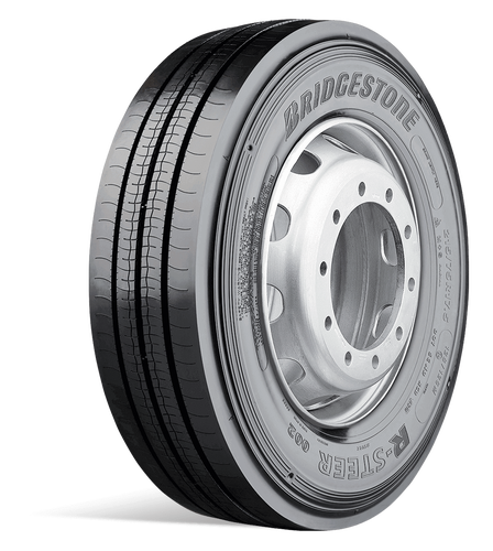 Bridgestone R-Steer 002 styrdäck för lastbil, snett framifrån