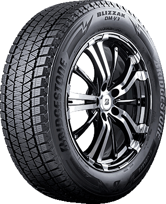 Bridgestone Blizzak DM-V3 friktionsdäck för SUV, snett framifrån