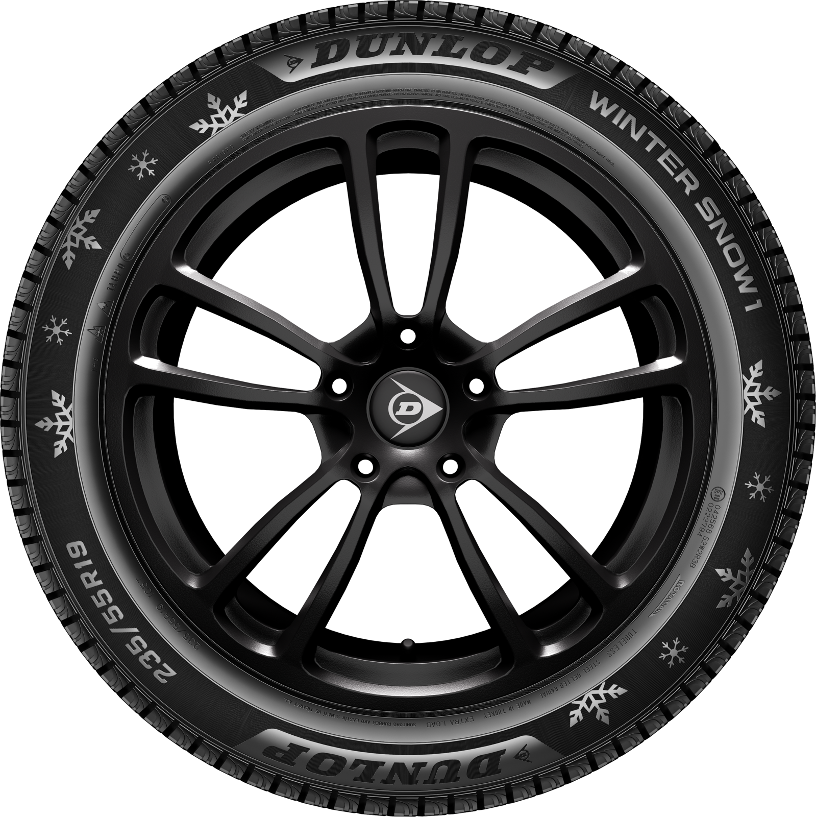 Dunlop Winter Snow1 friktionsdäck, sedd från sidan