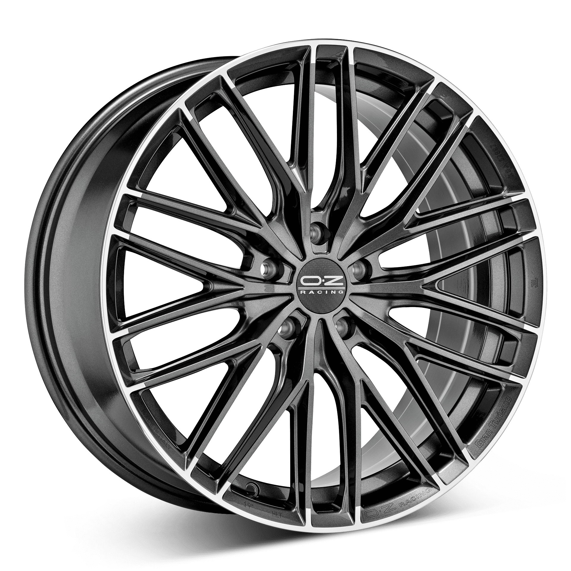OZ Gran Tourismo HLT aluminiumfälg, rakt framifrån