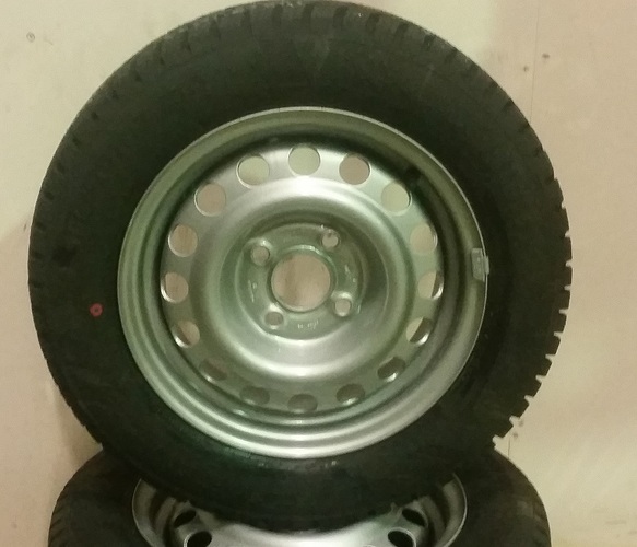 Vinterhjul 155/80R13 Li79 Wint Dubb 4/60/100 +30