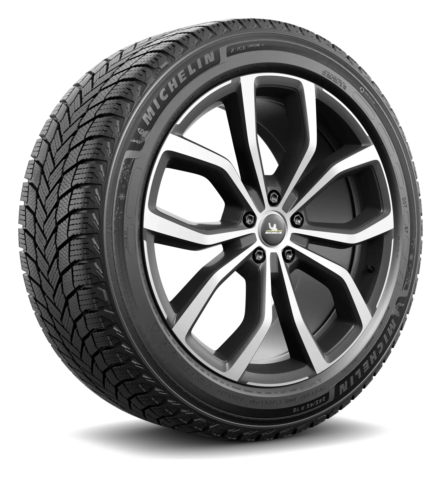 Michelin X-Ice Snow+ friktionsdäck för personbil och SUV, snett framifrån