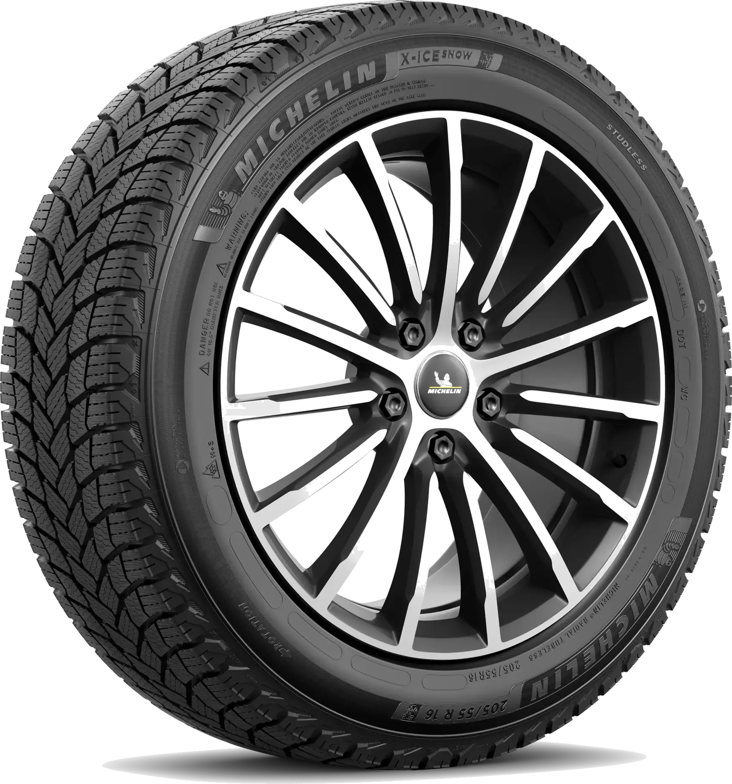 Michelin X-Ice Snow friktionsdäck, snett framifrån