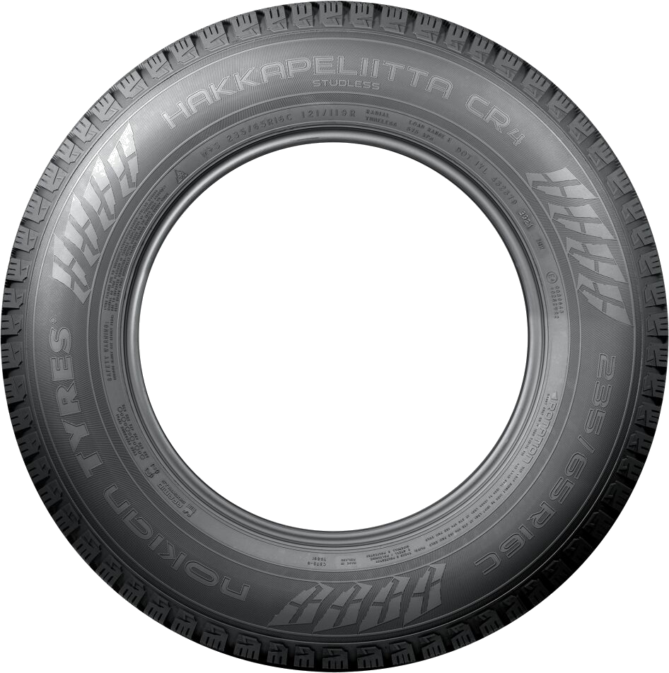 Nokian Tyres Hakkapeliitta CR4 friktionsdäck för transportbil, sedd från sidan