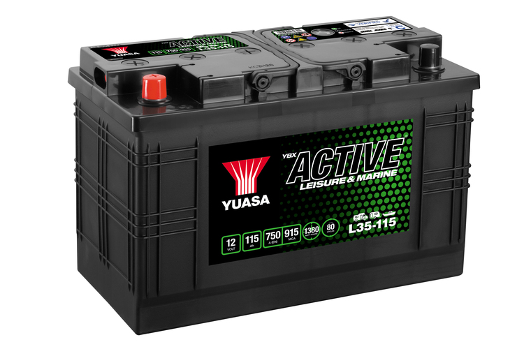 L35-115 12V 115Ah  750A 550Wh Yuasa Fritid Batteri