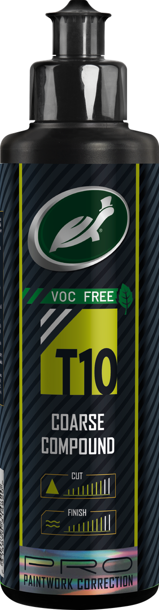 Turtle Wax Pro T10 Grovt Polérmedel VOC-fri 250 ml, produktbild framifrån