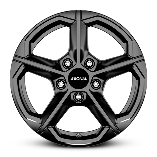 Ronal CA1 aluminiumfälg jet black, rakt framifrån