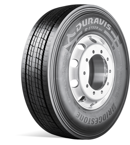 Bridgestone Duravis R-Steer 002 styrdäck för lastbil, snett framifrån