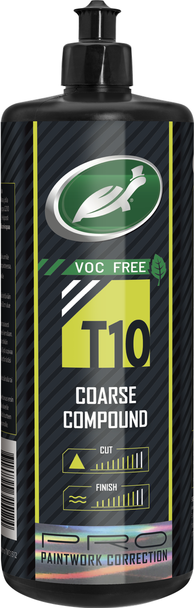 Turtle Wax Pro T10 Grovt Polérmedel VOC-fri 1 L, produktbild framifrån