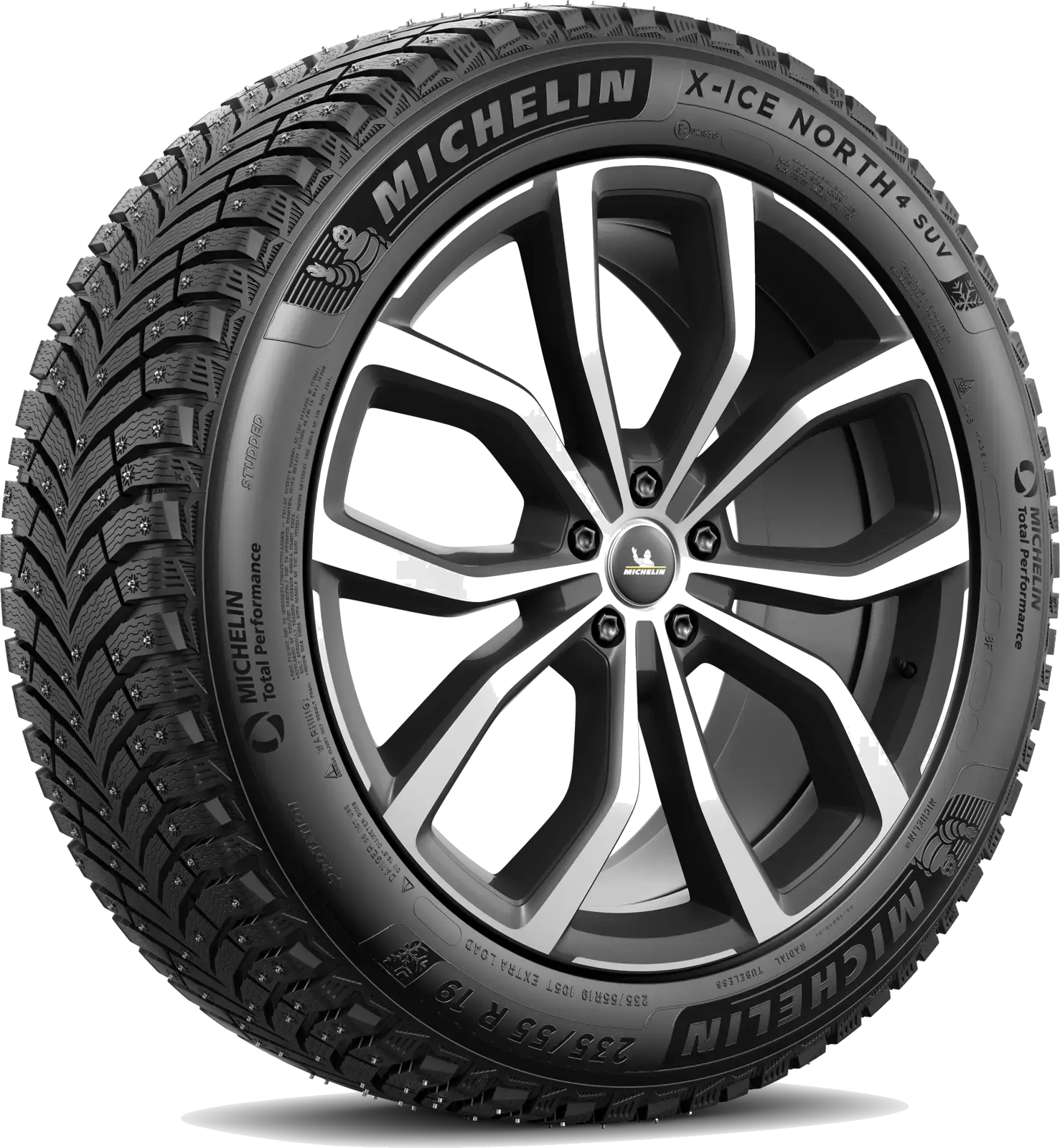 Michelin X-Ice North 4 SUV dubbdäck, snett framifrån