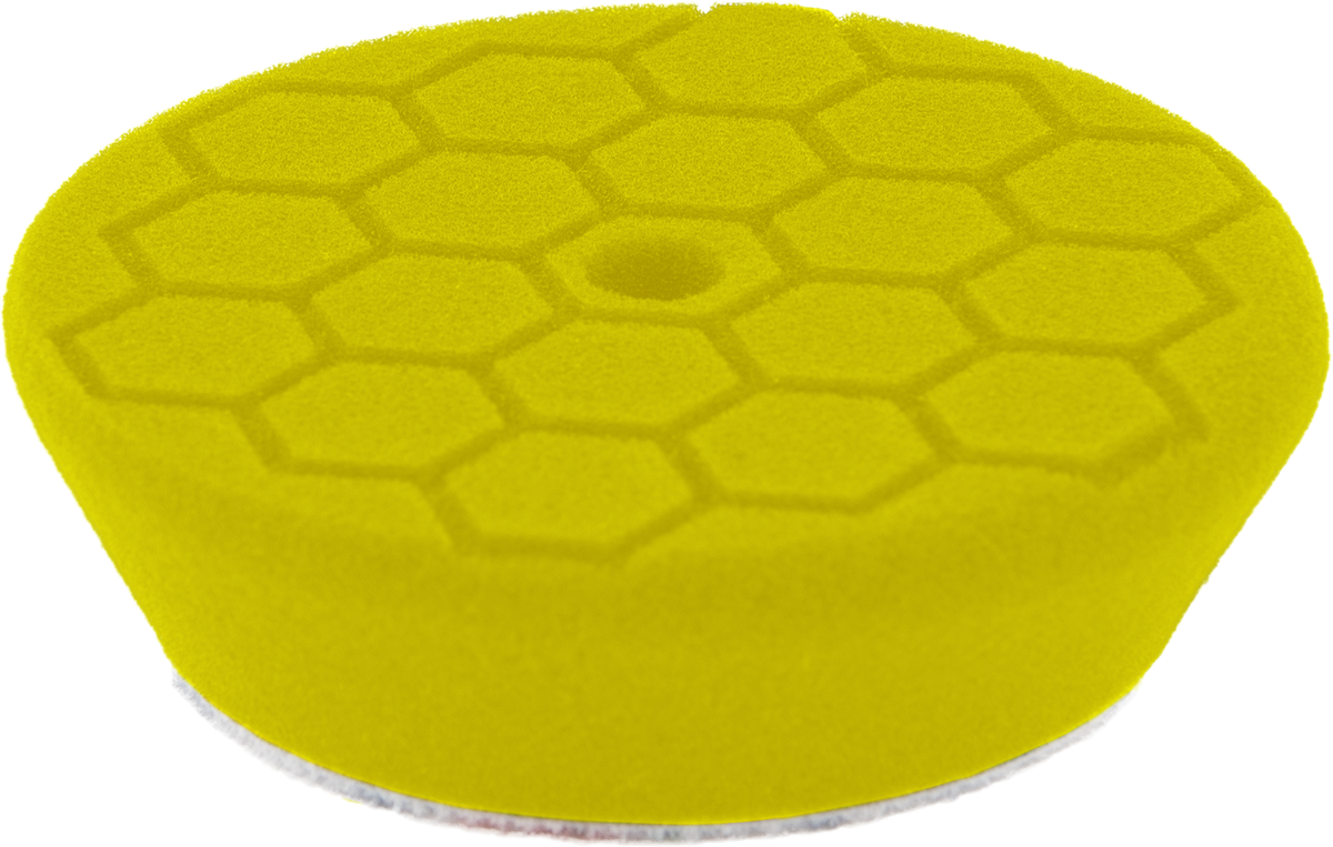 Turtle Wax Polérrondell Gul 95/75x25 mm HEX/CONE, produktbild framifrån