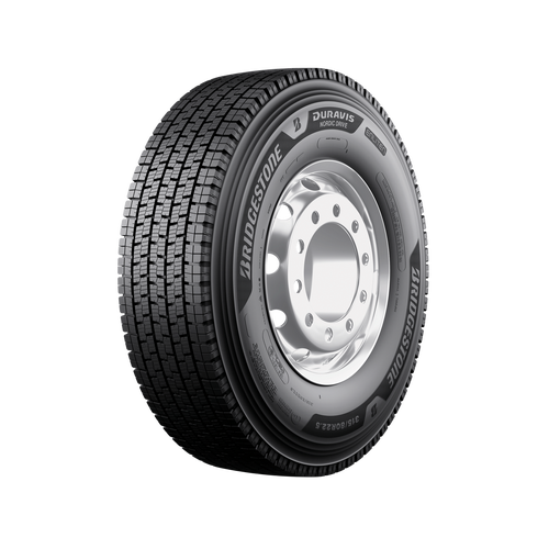 Bridgestone Nordic Drive Enliten vinter-drivdäck för lastbil, snett framifrån
